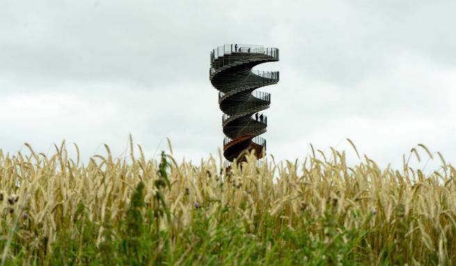 Der spiralförmige Aussichtsturm Marsktårnet in Dänemark ist ein architektonischer Hingucker. 