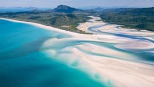 Traumstrände bieten die Whitsundays - zum Beispiel am Hill Inlet##Foto: Tourism and Events Queensland Traumstrände bieten die Whitsundays - zum Beispiel am Hill Inlet