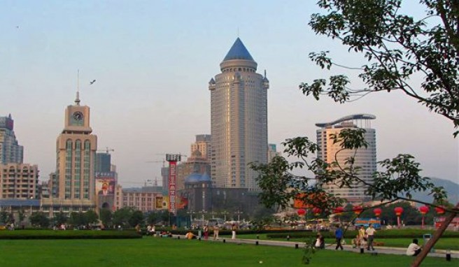 Guiyang, die Provinzhauptstadt von Quizhou in China ##Foto: Wikimedia Commons, Mrspacemann, PD Guiyang, die Provinzhauptstadt von Quizhou in China