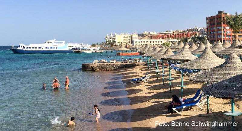 Badeurlaub in Hurghada ist im Moment nicht gerade beliebt - die Hotels sind längst nicht ausgelastet, die Menschen vor Ort klagen über die Tourismus-Flaute