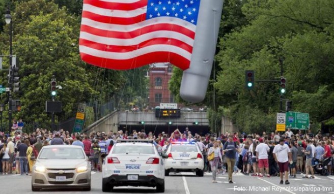 Stars and Stripes: Am 4. Juli wird in den USA traditionell der Unabhängigkeitstag gefeiert