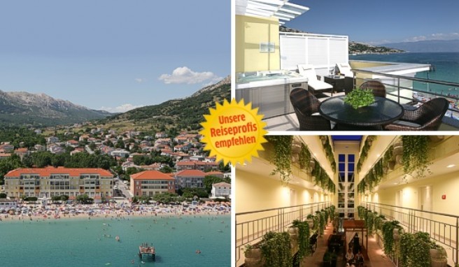 Direkt an der Promenade von Baška auf der Insel Krk liegt die Atrium Residence Baška.##(Foto: R&P) Direkt an der Promenade von Baška auf der Insel Krk liegt die Atrium Residence Baška