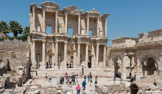 Türkei-Urlaub  Bei den Ruinen von Ephesos