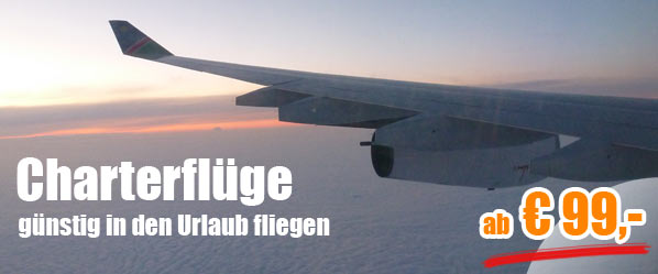 Charterflüge weltweit