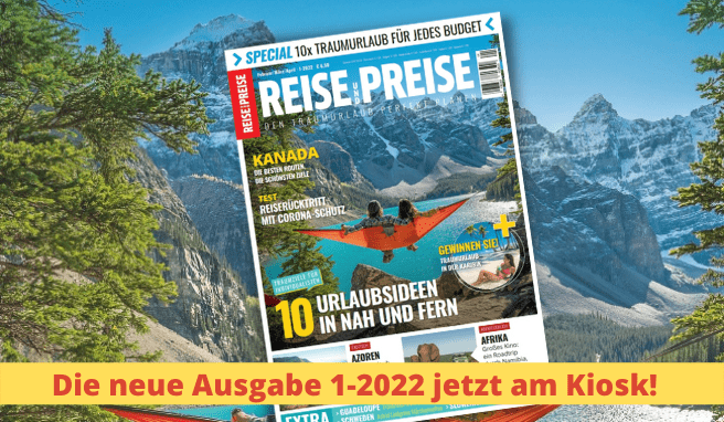 Kioskausgabe  REISE & PREISE im Zeitschriftenhandel