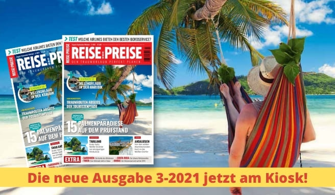 Kioskausgabe  REISE & PREISE jetzt im Zeitschriftenhandel