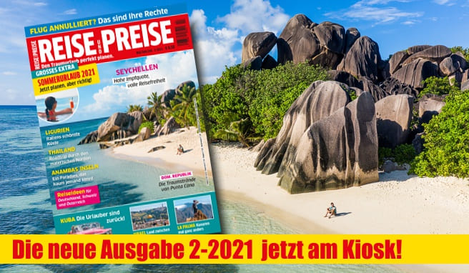 Kioskausgabe  REISE & PREISE jetzt im Zeitschriftenhandel