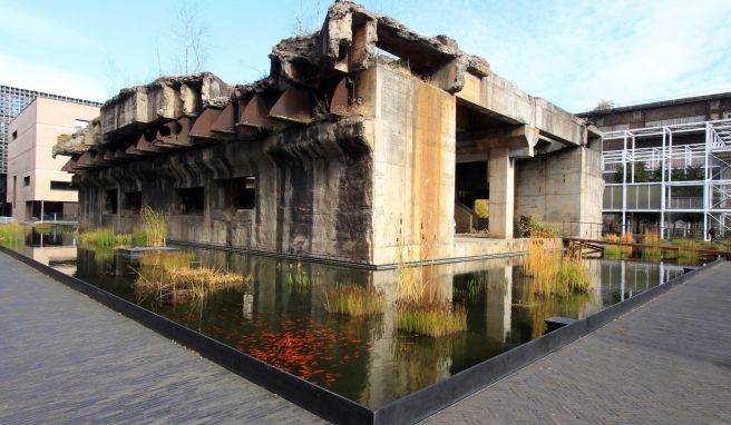 Der alte Hochofen C in Esch wurde 1996 nach China verkauft - das Fundament soll 2022 als Bühne für Konzerte dienen. 