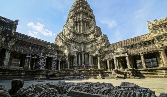 Die Tempelanlage von Angkor Wat ist die wohl berühmteste Sehenswürdigkeit Kambodschas. 