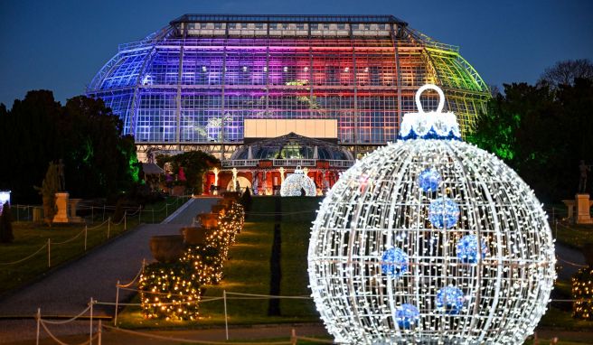 Weihnachtliche Stimmung in Berlin-Dahlem: Als «Christmas Garden» wird auch der Botanische Garten mit zahlreichen Lichtern und Lichtinstallationen geschmückt.