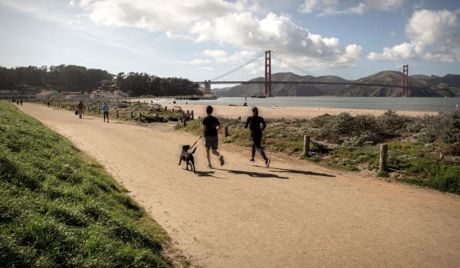 Das Crissy Field in San Francisco war einst ein Militärflugplatz - heute ist es Naturschutzgebiet und beliebtes Ausflugsziel.