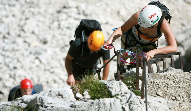 Klettersteige liegen im Trend - wichtig ist eine vernünftige Selbsteinschätzung. 