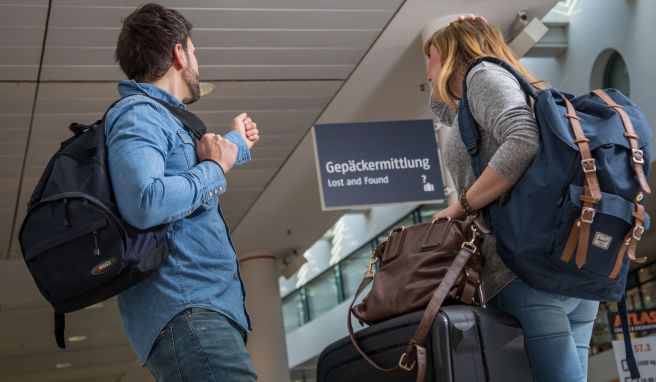 Koffer weg? Dann nichts wie ab zum «Lost-and-Found»-Schalter im Flughafen.