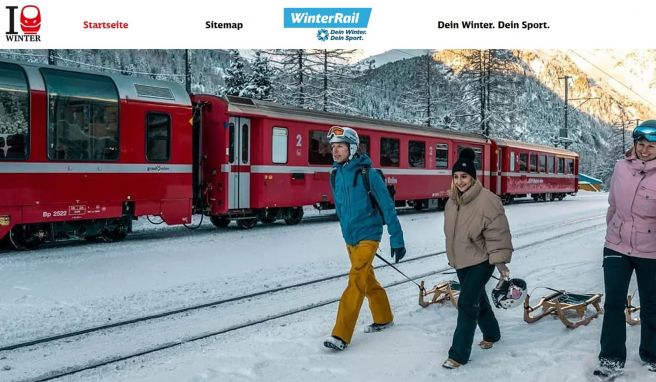 Bahn statt Autobahn  Neue Plattform: Mit dem Zug zum Wintersport