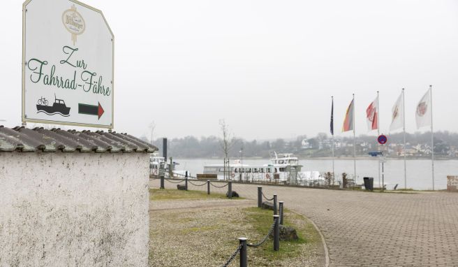 Budenheim Fahrradfähre am Rhein geht nicht mehr an den Start