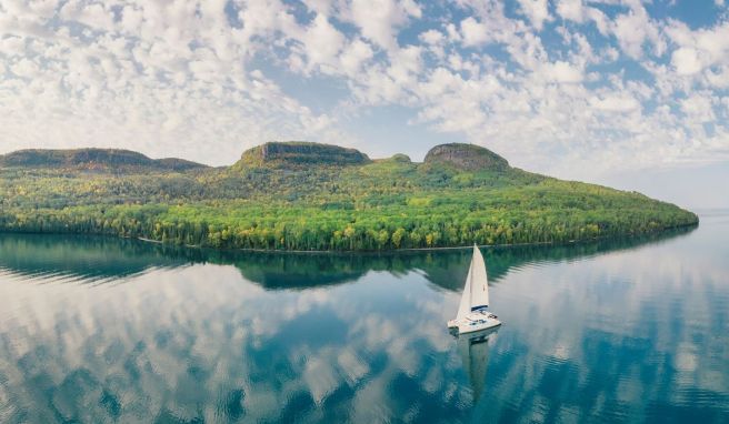 Auf der Sibley-Halbinsel im Lake Superior gelegen: «Sleeping Giant», eine imposante Felsformation.