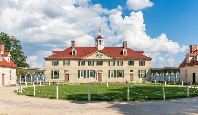 Wohin Washington zurückkehrte, von wo aus er regierte: der Familiensitz Mount Vernon. Wohin Washington zurückkehrte, von wo aus er regierte: der Familiensitz Mount Vernon.