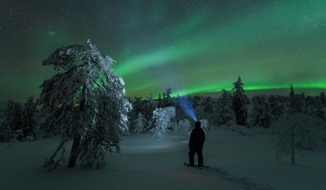 Auf der Jagd nach Polarlichtern Himmelsphänomen