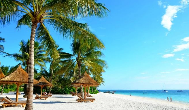 Traumstrand mit Abstand: Am Strand des Luxushotels Zuri Zanzibar braucht man sich um Gedränge keine Sorgen zu machen. 