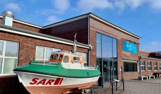 Eingang des Museums «Windstärke 10» in Cuxhaven. Eingang des Museums «Windstärke 10» in Cuxhaven.