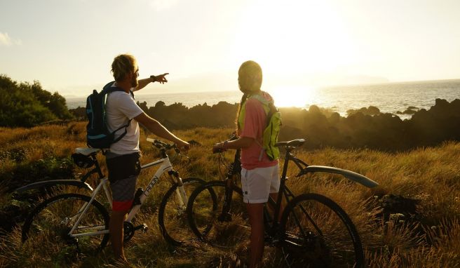 Natur entdecken: Mit dem Fahrrad ist man mobil, kommt voran - aber nicht so schnell, das etwas verpasst wird. 