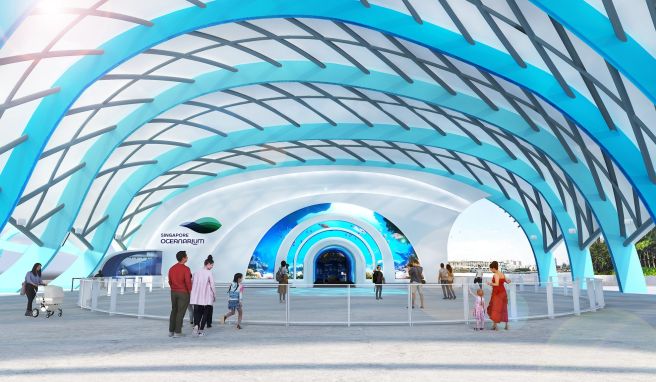 Mega-Aquarium Singapore Oceanarium: Glitzermetropole hat neue Attraktion