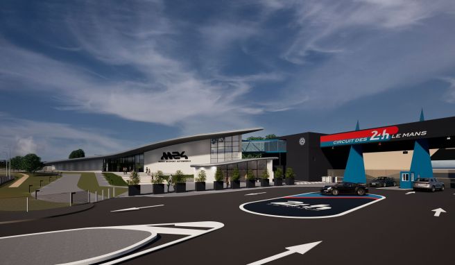 Das «M24 – Musée du Sport Automobile» steht direkt an der Rennstrecke im Süden der Stadt. Dieses Bild zeigt einen Entwurf, wie es nach dem Umbau aussehen soll.