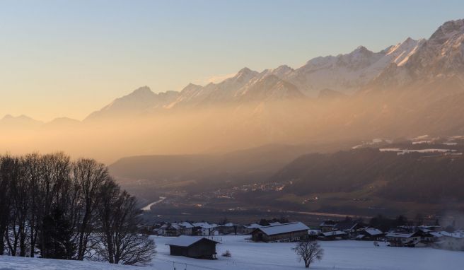 Winterwandern im Karwendel stimuliert die Sinne Schweinehund ade