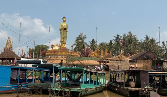 Größter See Südostasiens Kambodschas schwimmende Dörfer