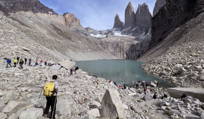 Tummelplatz der Tourengeher: Die drei Granitnadeln Torres del Paine sind die Wahrzeichen des Nationalparks.