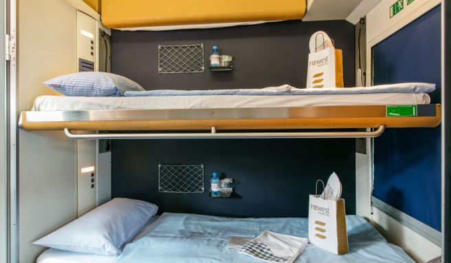 Ruhe im Doppelstockbett: Es gibt bei den ÖBB auch Schlafabteile für mehrere Personen.