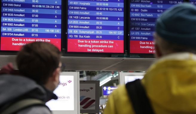 Keine Einigung  Neue Flughafen-Warnstreiks zur Osterreisezeit möglich