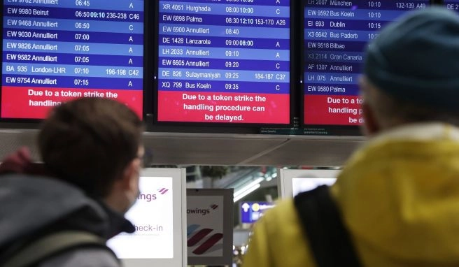 Keine Einigung Neue Flughafen-Warnstreiks zur Osterreisezeit möglich