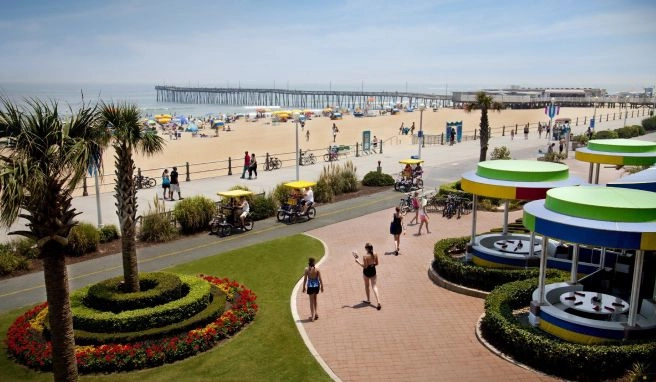 Bei Amerikanern steht Virginia Beach für Strandurlaub hoch im Kurs. 