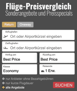  Flüge Presivergleich