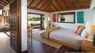 Das Anantara Veli Maldives Resort bietet einen Jahresaufenthalt zu einem Fixpreis an. 30.000 Dollar (rund 25.000 Euro) kostet die Unterbringung in einem Bungalow für zwei Personen Das Anantara Veli Maldives Resort bietet einen Jahresaufenthalt zu einem Fixpreis an. 30.000 Dollar (rund 25.000 Euro) kostet die Unterbringung in einem Bungalow für zwei Personen