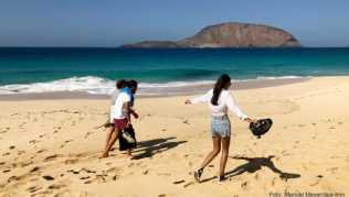 Normalerweise ist an der beliebten Playa de las Conchas auf La Graciosa immer viel los - nicht in diesen Zeiten Normalerweise ist an der beliebten Playa de las Conchas auf La Graciosa immer viel los - nicht in diesen Zeiten