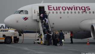 Dreimal die Woche startet ein Eurowings-Flieger von Frankfurt aus nach Namibia Dreimal die Woche startet ein Eurowings-Flieger von Frankfurt aus nach Namibia