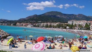 Strand von Menton, Côte d'Azur Strand von Menton, Côte d'Azur