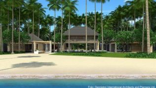 Auch US-Schauspieler Leonardo DiCaprio ist Insel- und Hotelbesitzer. Im Bild eine Illustration von einem Haus auf seiner Insel Blackadore in Belize Auch US-Schauspieler Leonardo DiCaprio ist Insel- und Hotelbesitzer. Im Bild eine Illustration von einem Haus auf seiner Insel Blackadore in Belize