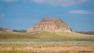 Der Castle Butte diente zunächst Indianern, später Outlaws und Polizisten gleichermaßen als Ausguck Der Castle Butte diente zunächst Indianern, später Outlaws und Polizisten gleichermaßen als Ausguck