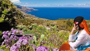 Vom Mirador La Tosca bietet sich ein herrlicher Blick auf La Palmas Nordostküste Vom Mirador La Tosca bietet sich ein herrlicher Blick auf La Palmas Nordostküste