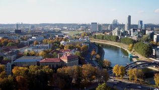 Blick auf die Skyline von Vilnius Blick auf die Skyline von Vilnius