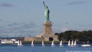 Die Freiheitsstatue ist das Wahrzeichen von New York - im Mai soll das neue Statue of Liberty Museum eröffnen Die Freiheitsstatue ist das Wahrzeichen von New York - im Mai soll das neue Statue of Liberty Museum eröffnen