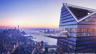 Von der Panorama-Plattform Edge haben New-York-Besucher eine neue Perspektive auf die Stadt. Sie eröffnet voraussichtlich im März 2020 Von der Panorama-Plattform Edge haben New-York-Besucher eine neue Perspektive auf die Stadt. Sie eröffnet voraussichtlich im März 2020
