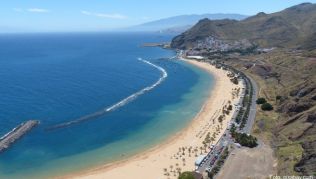 Die Playa de Las Teresitas - hier findet man einen der schönsten Strände auf Teneriffa Die Playa de Las Teresitas - hier findet man einen der schönsten Strände auf Teneriffa