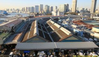 Über eine Größe von mehr als 40 Fußballfeldern erstreckt sich der Fischmarkt Tsukiji in Tokio.##Foto: Bernhard Krieger/dpa-tmn Über eine Größe von mehr als 40 Fußballfeldern erstreckt sich der Fischmarkt Tsukiji in Tokio.