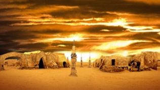 Hier lebte der junge Anakin Skywalker: Bei Nefta in Tunesien können »Star Wars«-Fans das Set der Filmstadt Mos Espa besuchen ##Foto: FVA Tunesien Hier lebte der junge Anakin Skywalker: Bei Nefta in Tunesien können »Star Wars«-Fans das Set der Filmstadt Mos Espa besuchen