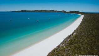 Die Traumstrände Australiens können Reisende weiterhin besuchen - hier Whitehaven Beach in Queensland Die Traumstrände Australiens können Reisende weiterhin besuchen - hier Whitehaven Beach in Queensland