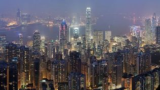 Hongkong Skyline vom Victoria Peak, China##Foto: Flickr.com, David Iliff Hongkong Skyline vom Victoria Peak, China